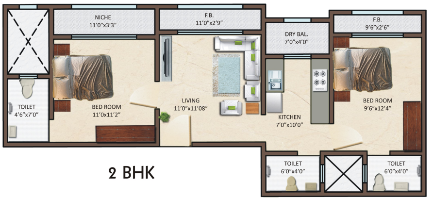Residential Multistorey Apartment for Sale in Near Railway Station , Lower Parel-West, Mumbai