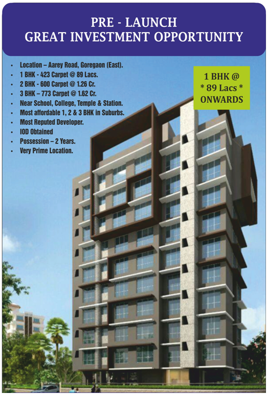 Residential Multistorey Apartment for Sale in B.K.S Pahadi Village, Opp.Pahadi High School, Pahadi School Road No-2, Jay Prakash Nagar , Goregaon-West, Mumbai