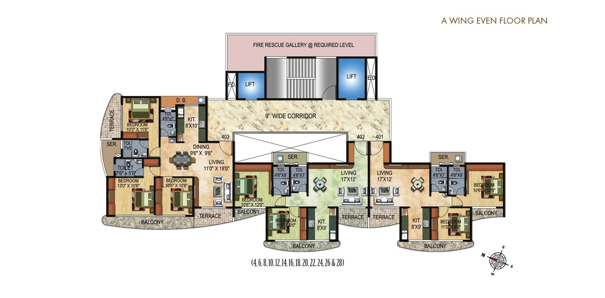 Residential Multistorey Apartment for Sale in Plot No 45,52 & 52-A Sector-35-D , Kharghar-West, Mumbai