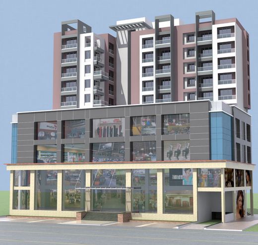 Commercial Shops for Rent in Charms Star, Bail bazaar, Kalyan-West, Mumbai