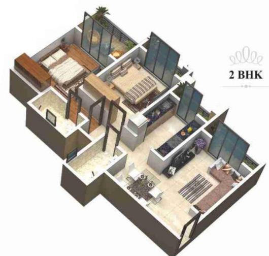Residential Multistorey Apartment for Sale in Near Chakki Naka Bus Stop, Gun Gopal Mandir, Malangad Road , Kalyan-West, Mumbai