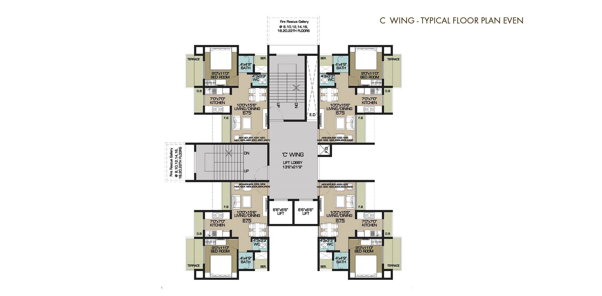 Residential Multistorey Apartment for Sale in Sector-35 F , Kharghar-West, Mumbai