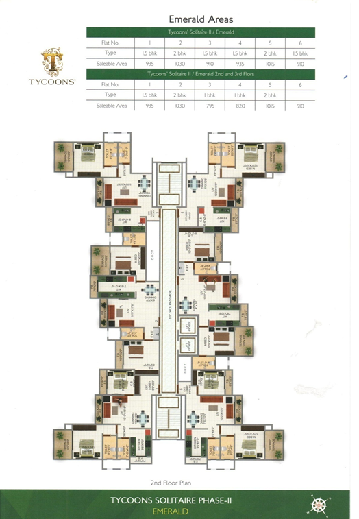 Tycoons Emerald in Kalyan West Specious 2 BHK Flats for sale