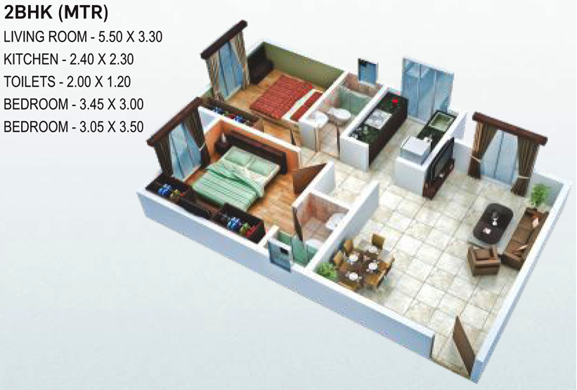 Residential Multistorey Apartment for Sale in Milan Nagar,Postal Colony, , Kurla-West, Mumbai