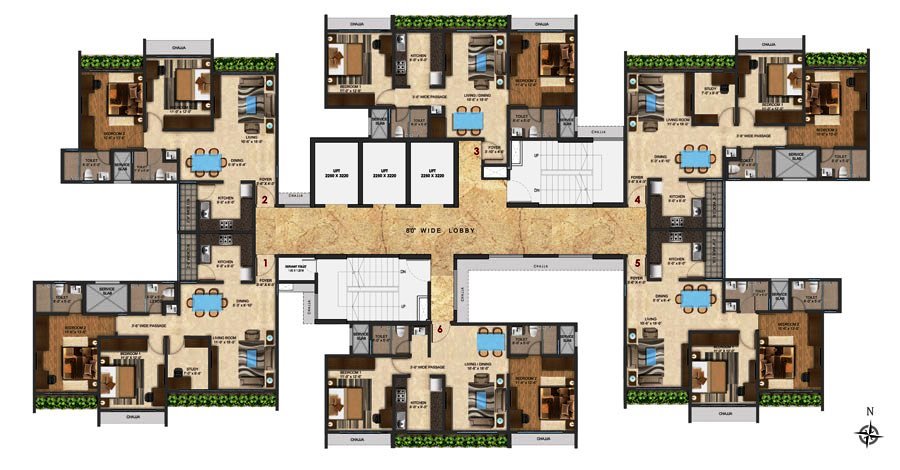Residential Multistorey Apartment for Sale in Solitaire, Opp. Bayer, Kolshet Road, Kapurbawadi, , Thane-West, Mumbai